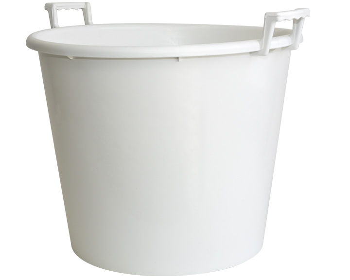 VAT with handels 90l white