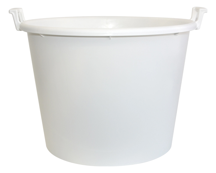 VAT with handels 130l white/burgundy