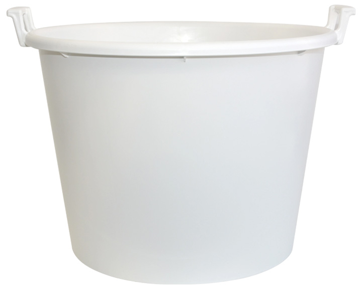 VAT with handels 160l white/burgundy